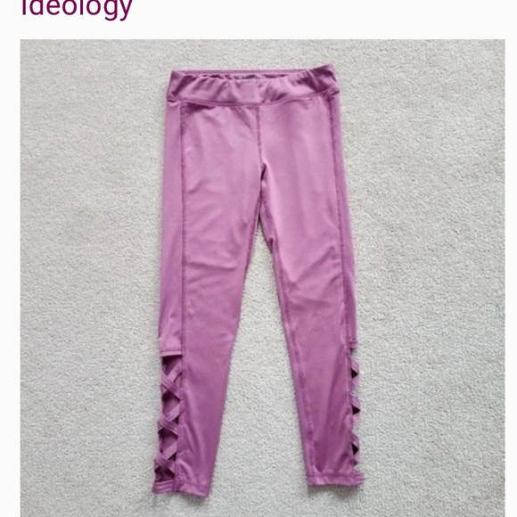 Ideology Lattice Cutout Cropped Leggings Medium - Picture 4 of 11